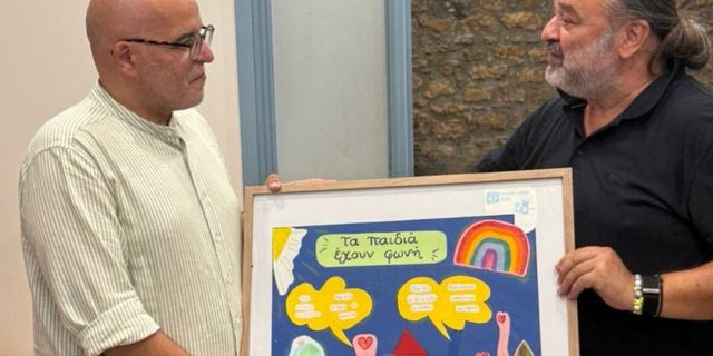 Ο Πρόεδρος της ΑΕΚ κ. Μάριος Ηλιόπουλος στηρίζει το έργο των Παιδικών Χωριών SOS στην Καλαμάτα
