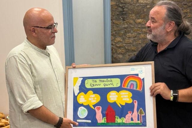 Ο Πρόεδρος της ΑΕΚ κ. Μάριος Ηλιόπουλος στηρίζει το έργο των Παιδικών Χωριών SOS στην Καλαμάτα