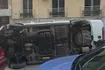 Τροχαίο με ανατροπή αυτοκινήτου στην πλατεία Κολιάτσου  – Διακοπή κυκλοφορίας