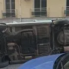 Τροχαίο με ανατροπή αυτοκινήτου στην πλατεία Κολιάτσου  – Διακοπή κυκλοφορίας