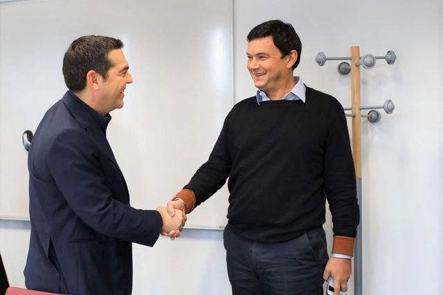 Από την συνάντηση του Αλέξη Τσίπρα με τον Τομά Πικετί, το 2019