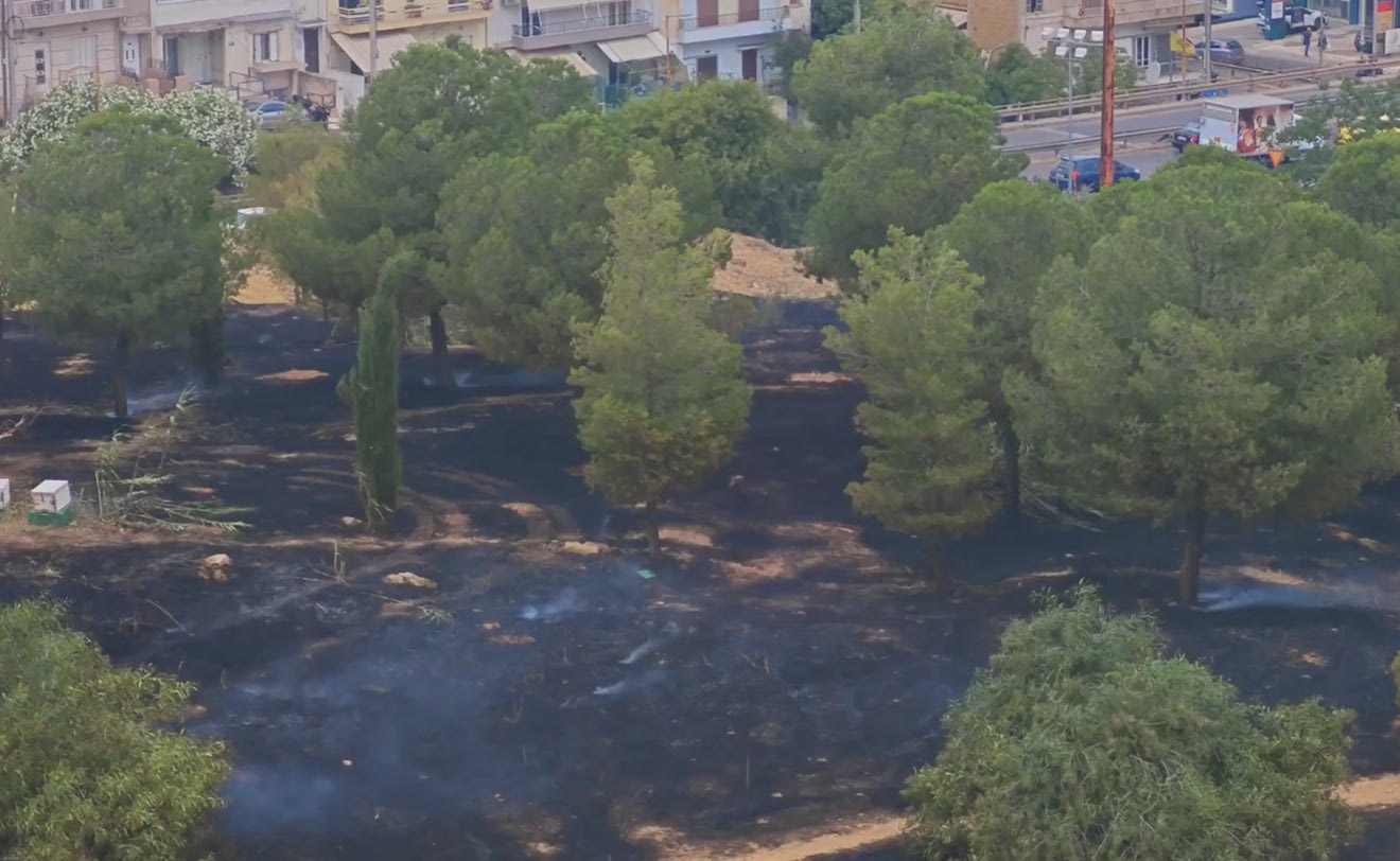 Οριοθετήθηκε η φωτιά στο Άλσος Βεΐκου