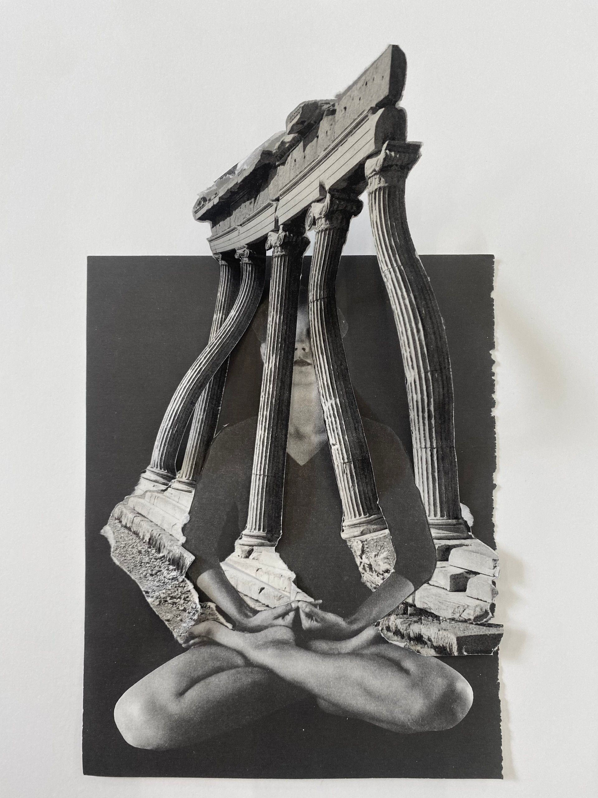 Lucia Tallová Από την σειρά Unstable Monuments, 2023 Κολάζ 55 x 40 εκ. Ευγενική παραχώρηση της καλλιτέχνιδας, της γκαλερί Zilberman, Βερολίνο, Γερμανία και της γκαλερί Tomas Umrian Contemporary, Μπρατισλάβα, Σλοβακία