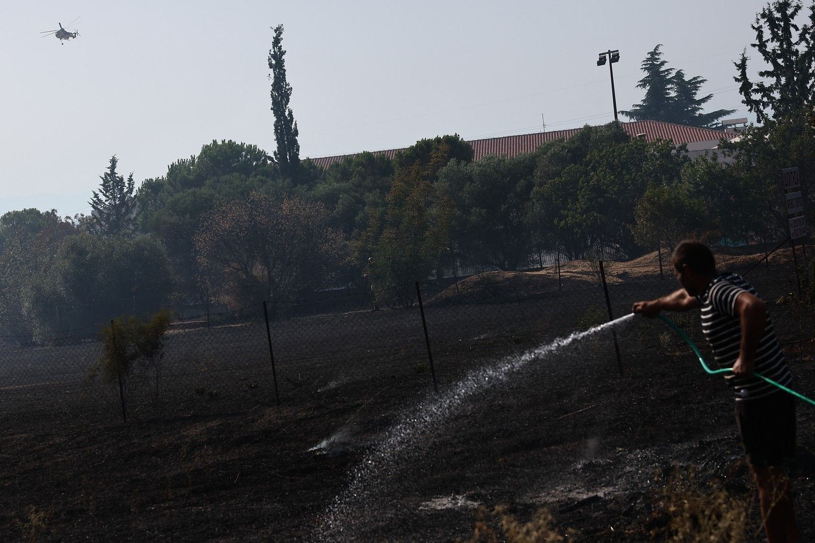 Οριοθετήθηκε η φωτιά στην Πυλαία Θεσσαλονίκης