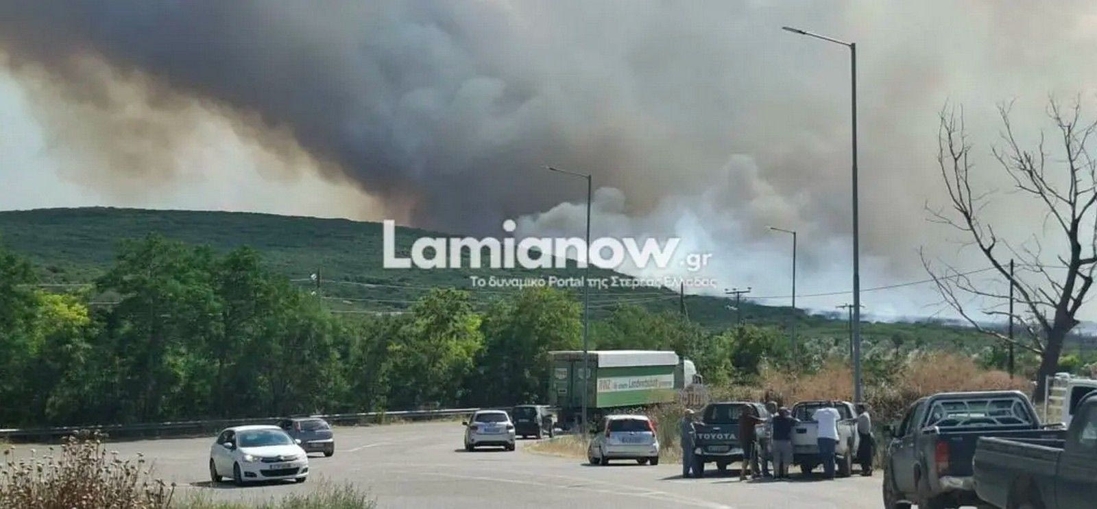 Φωτιά στη Φθιώτιδα – Ενισχύθηκαν οι δυνάμεις, νέο 112 για εκκένωση χωριού