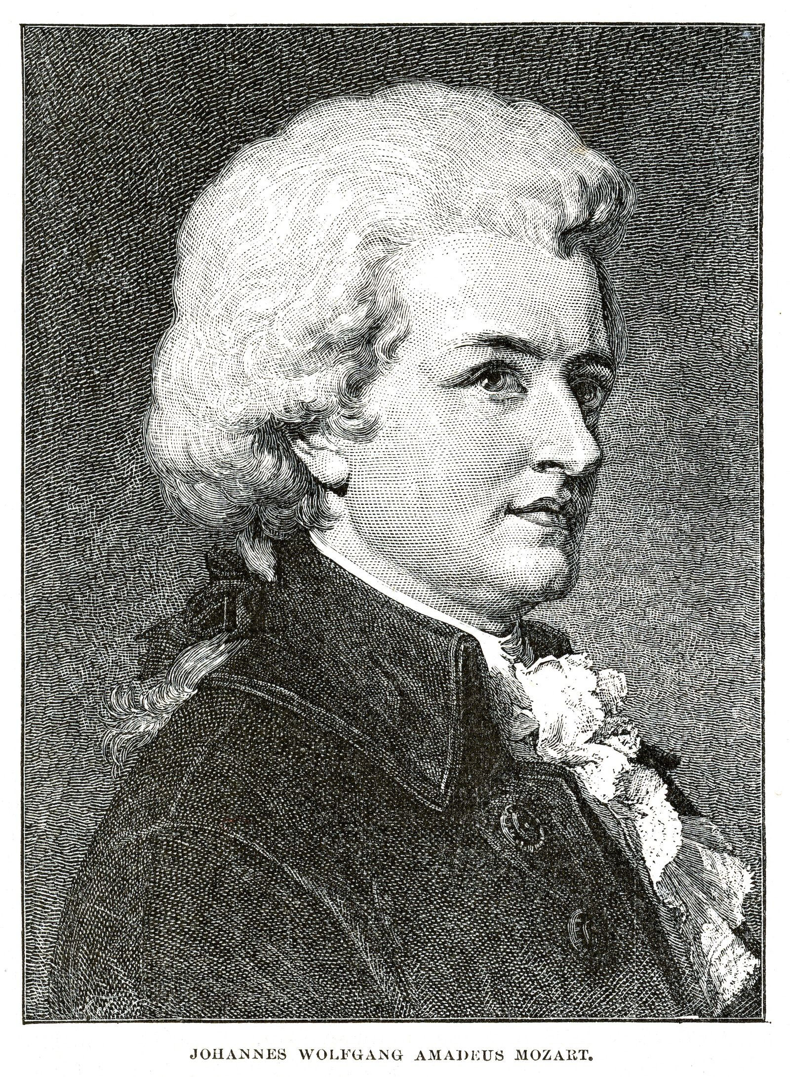 Wolfgang Amadeus Mozart engraving
