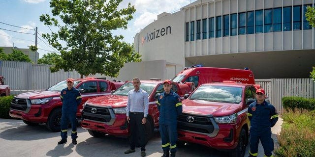 Ολοκληρώθηκε η πρώτη φάση της δωρεάς του Kaizen Foundation προς την Πολιτική Προστασία