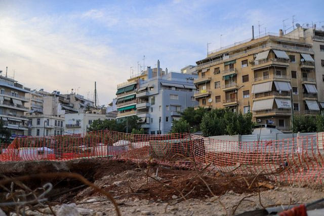 Έργα του Μετρό στην Κυψέλη (φωτογραφία αρχείου)
