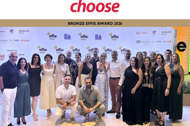 Bronze Effie Award στην Choose και τη Φυσικό Αέριο Ελληνική Εταιρεία Ενέργειας για την καμπάνια «Πίσω από τα Φώτα»