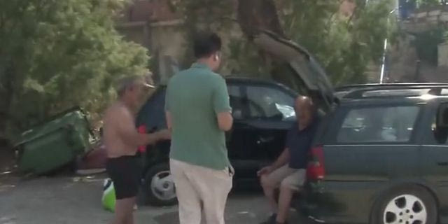 Φωτιά στη Βοιωτία: Απεγνωσμένος κάτοικος δεν εγκαταλείπει τον φοβισμένο σκύλο του