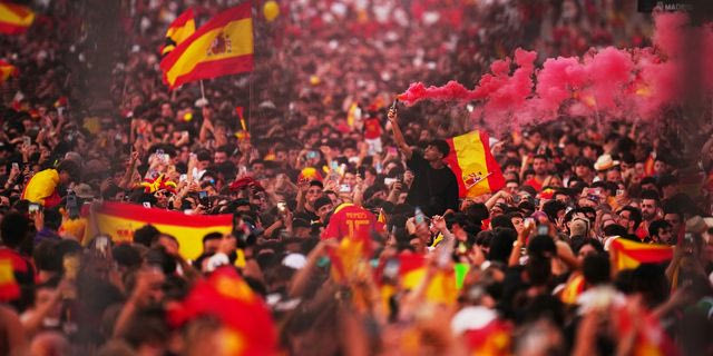 Πανηγυρισμοί στη Μαδρίτη για την κατάκτηση του Μουντιάλ 2026 αό την Ισπανία