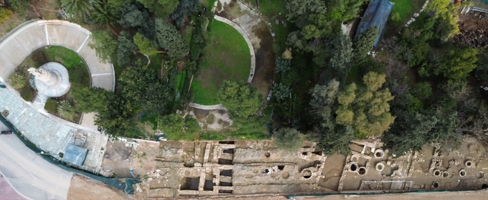 Αναδεικνύεται το εντυπωσιακό ρωμαϊκό συγκρότημα που αποκαλύφθηκε στη Βασιλίσσης Όλγας