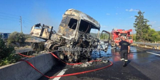 Ένας νεκρός μετά από ανατροπή φορτηγών στην Αθηνών – Λαμίας