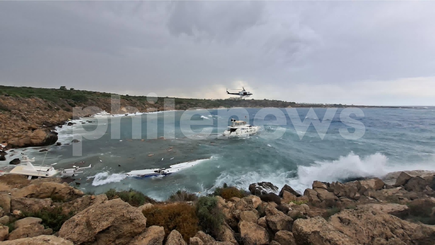 Κακοκαιρία στην Κύπρο: Ένας νεκρός από συντριβή σκαφών στα βράχια
