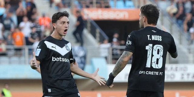 ΟΦΗ – Βόλος 2-0: Απτόητος καθάρισε με το αυτογκόλ του Σιαμπάνη και το πέναλτι του Νους