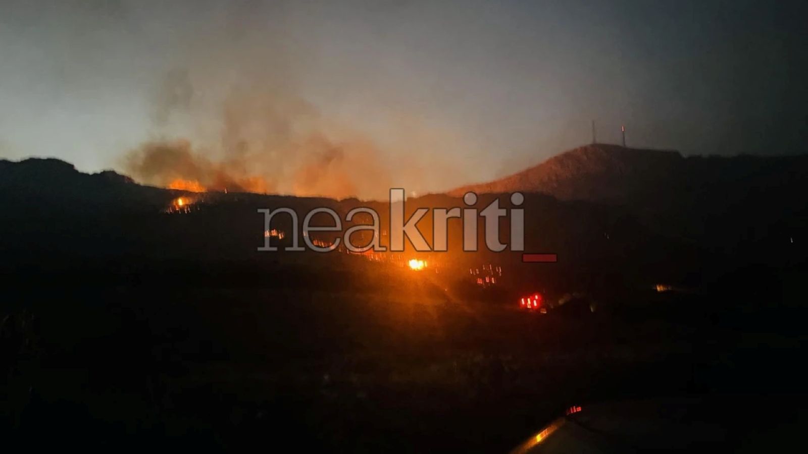Σητεία: Οριοθετημένη η φωτιά στα Αχλάδια – Μάχη για πλήρη κατάσβεσή της