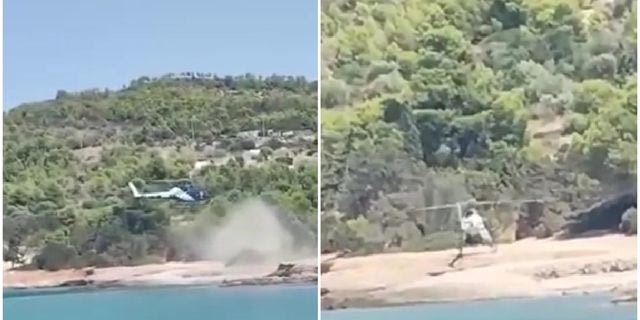 Σπέτσες: Συνελήφθη για ναρκωτικά επιβάτης του ελικοπτέρου που προσγειώθηκε σε παραλία με λουόμενους