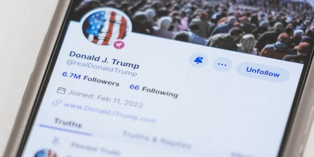 Ο λογαριασμός του Τραμπ στο Truth Social