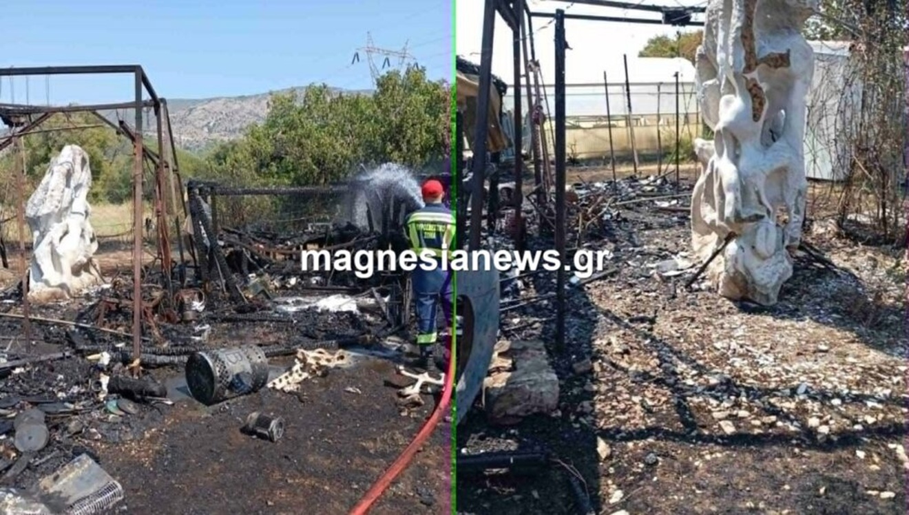 Βόλος: Στις φλόγες οι εγκαταστάσεις των εργαστηρίων ΑμεΑ “Ηλιοτρόπια”