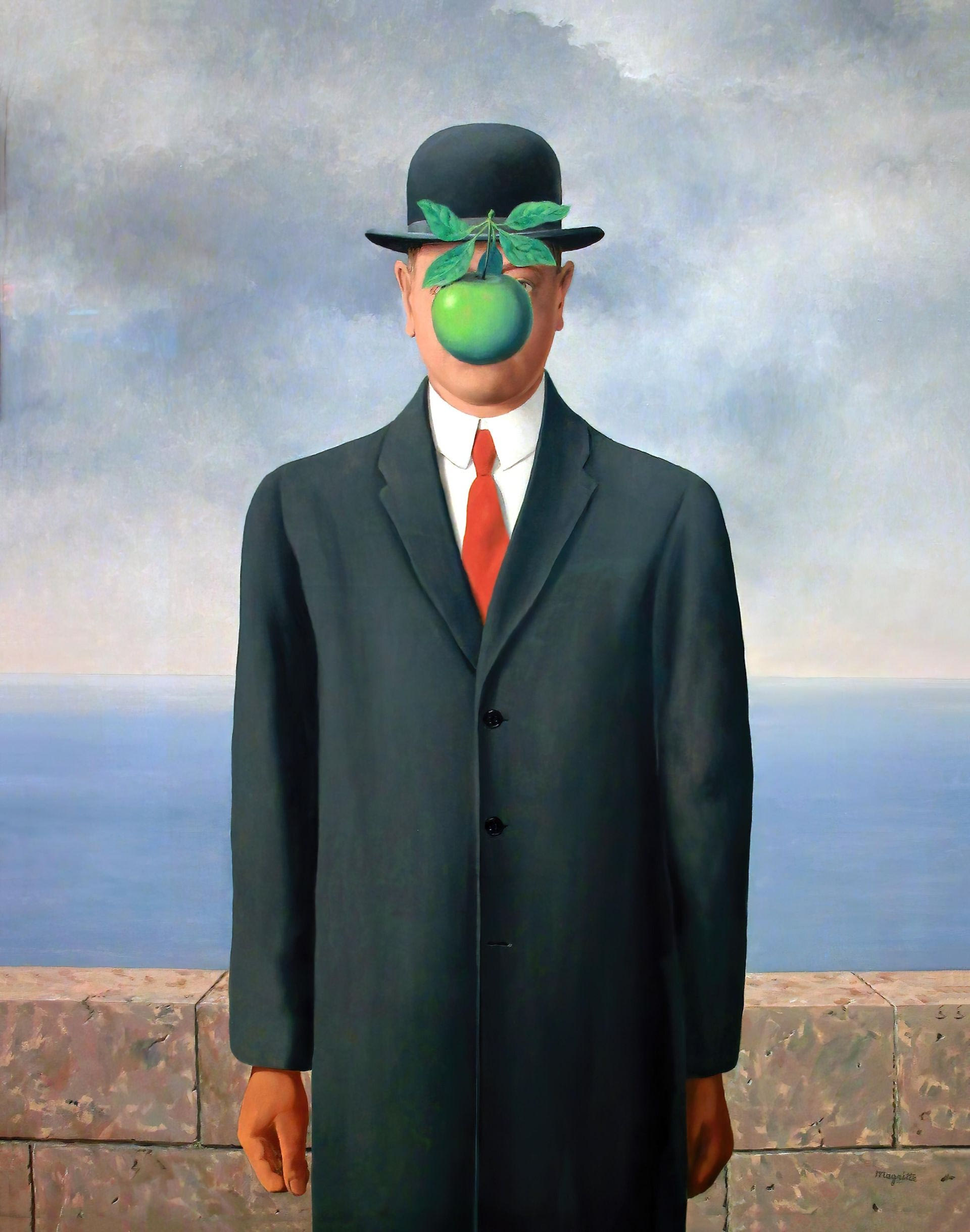 3EEDC91 Rene Magritte Τhe Son of Man, 1964. Image shot 2008. Exact date unknown.