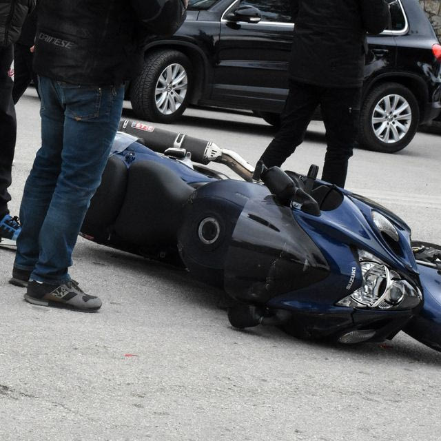 Τροχαίο με μηχανή (φωτογραφία αρχείου)