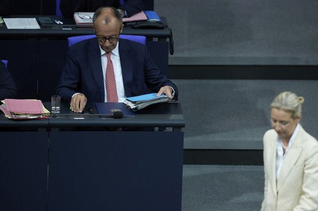 Friedrich Merz και Alice Weidel
