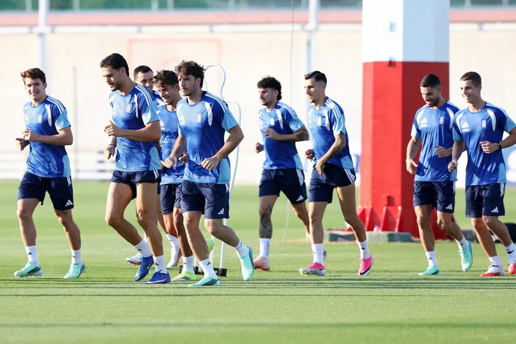 Nations League: Χωρίς προβλήματα η τελευταία προπόνηση της γαλανόλευκης πριν το Βελιγράδι