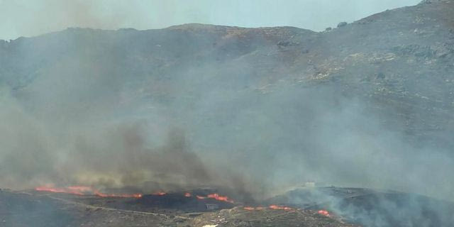 Φωτιά στην Κάρυστο: Ενισχύθηκαν οι δυνάμεις – 112 για εκκένωση