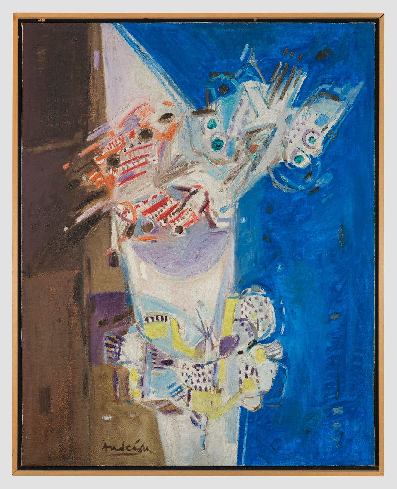ΚΩΝΣΤΑΝΤΙΝΟΣ ΑΝΔΡΕΟΥ PAPILLONS DU BRESIL, 1970 Λάδι σε καμβά 96 x 77 εκ. Photo credit : Νίκος Μάρκου