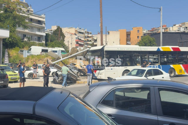 Θεσσαλονίκη: Αστικό λεωφορείο έπεσε σε στάση – Tέσσερις τραυματίες, οι δύο σοβαρά