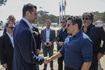 Ο ακροδεξιός Μπαρντελά με τον Τσίκλι στην επίσκεψή του στον χώρο του φεστιβάλ Nova
