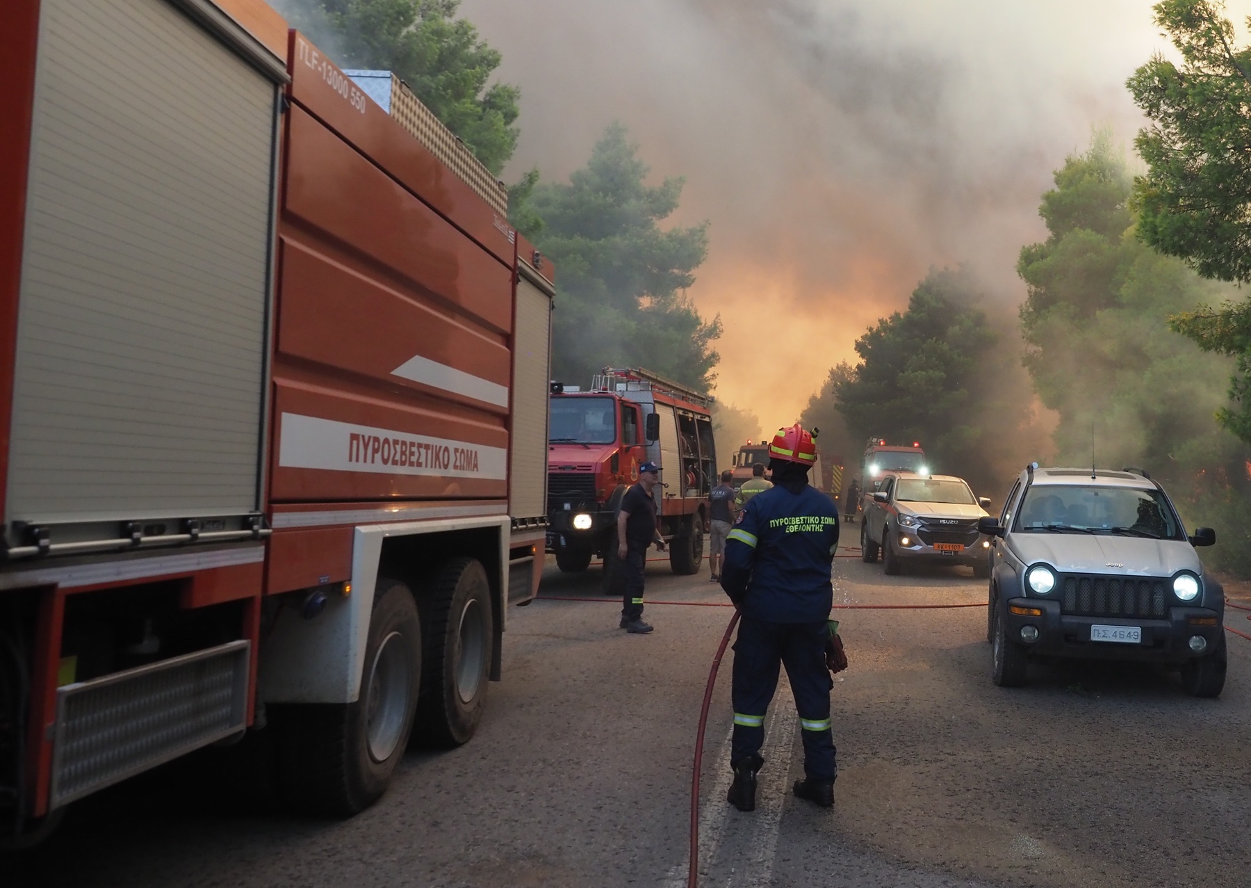 Φωτιά σε χώρο με σκουπίδια στο Ωραιόκαστρο Θεσσαλονίκης
