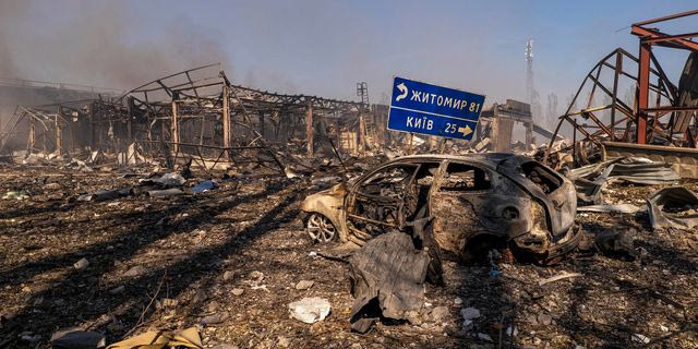 Ρωσικές επιθέσεις στο Κίεβο, φωτογραφία αρχείου