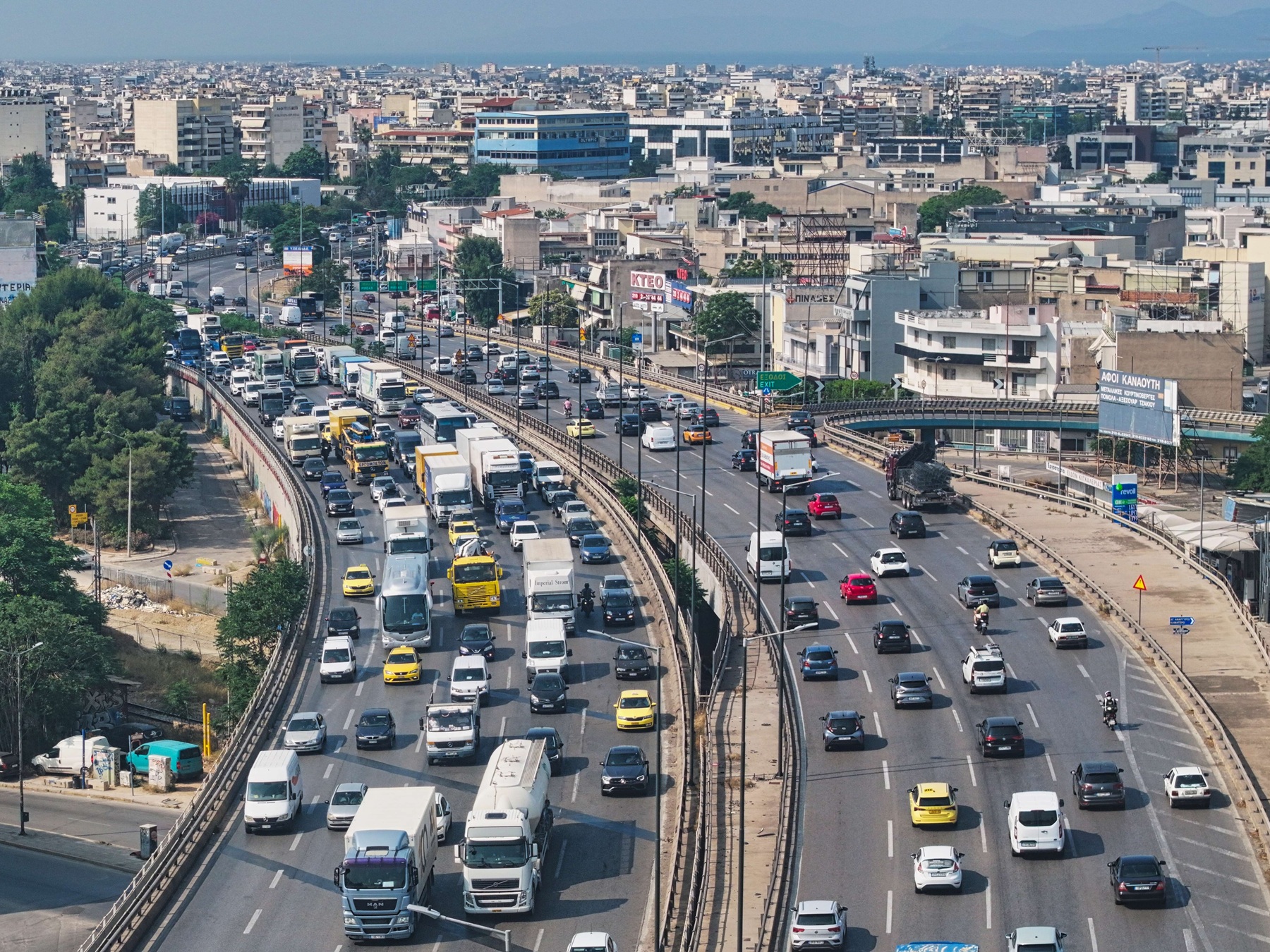 Τροχαίο με τρία οχήματα στον Κηφισό – Κίνηση στο σημείο