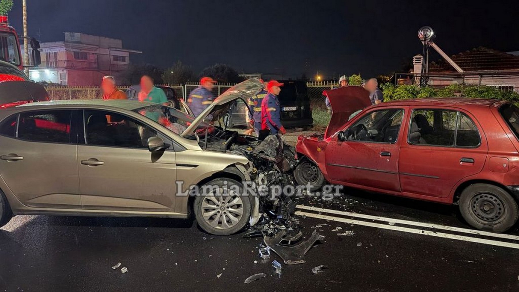 Λαμία: Κατέληξε ο ένας τραυματίας από την μετωπική σύγκρουση δύο Ι.Χ.