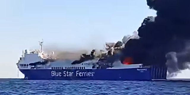 Μύκονος: Συγκλονιστικά βίντεο από τη φωτιά στο πλοίο – Ενισχύονται οι δυνάμεις