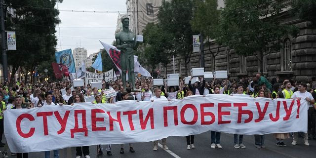 Σερβία: Οι φοιτητές κατέθεσαν το ψηφοδέλτιο για τις βουλευτικές εκλογές της 25ης Οκτωβρίου