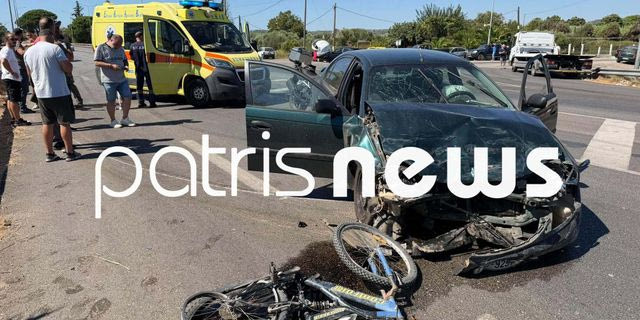 Πύργος: Νεκρός ποδηλάτης σε τροχαίο και 5 ακόμη τραυματίες – ΙΧ προσπάθησε να διασχίσει κάθετα ΕΟ