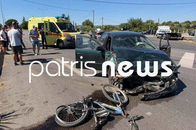 Πύργος: Νεκρός ποδηλάτης σε τροχαίο και 5 ακόμη τραυματίες – ΙΧ προσπάθησε να διασχίσει κάθετα ΕΟ