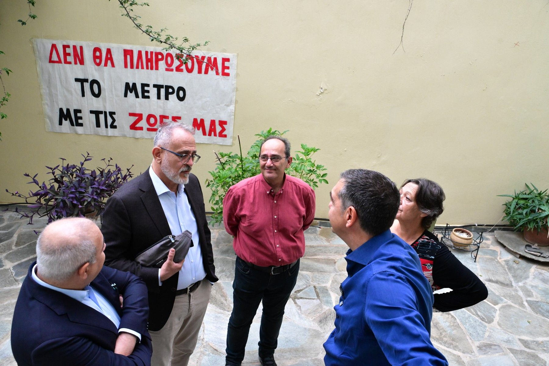 Ο Αλέξης Τσίπρας στην Κυψέλη
