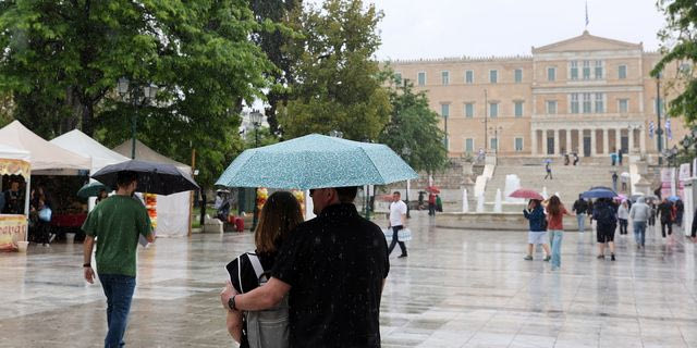 Βροχή στην Αττική (φωτογραφία αρχείου)