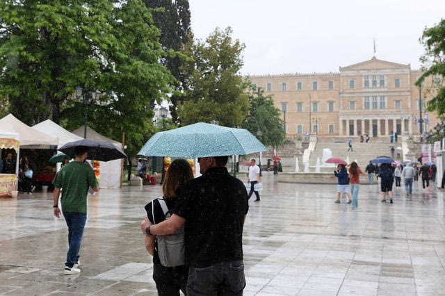 Βροχή στην Αττική (φωτογραφία αρχείου)
