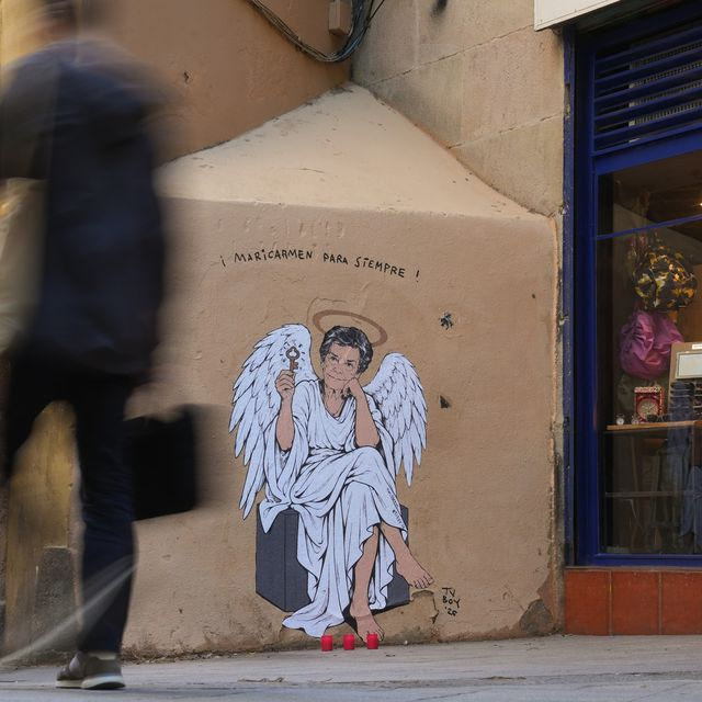 Η Μαρικάρμεν έγινε τοιχογραφία σε δρόμο της Βαρκελώνης