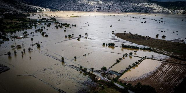 Κρήτη: Αποκαλυπτικά drone πλάνα από το Λασίθι – Πλημμύρισε έκταση ίση με τις Σπέτσες