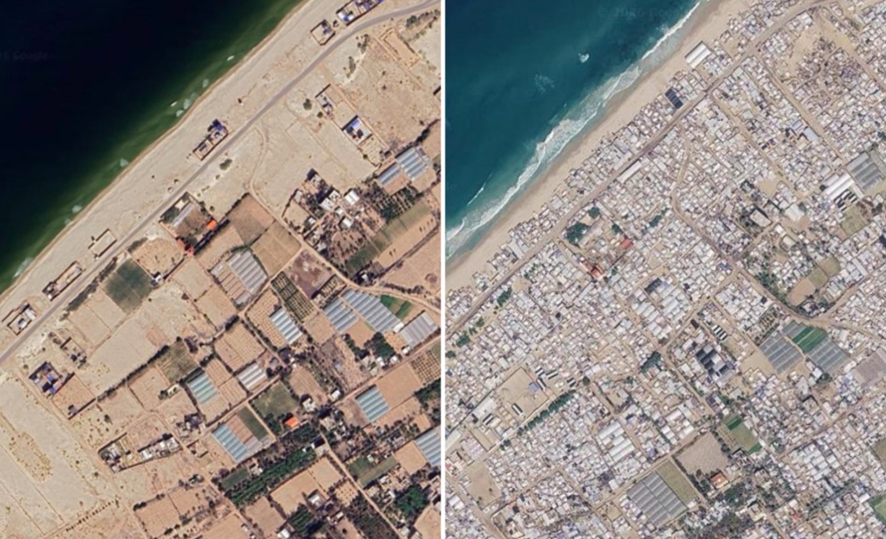 Γάζα: Νέες εικόνες του Google Maps αποκαλύπτουν την ασύλληπτη καταστροφή