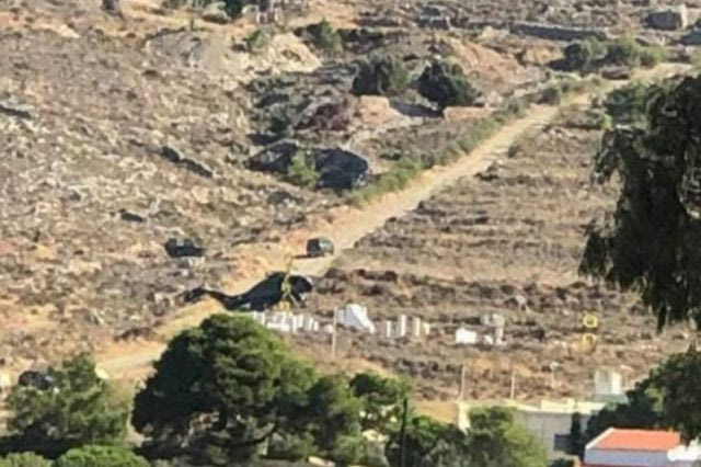 Βαριά προσγείωση στρατιωτικού ελικοπτέρου στην Κάλυμνο – Σώοι οι επιβαίνοντες
