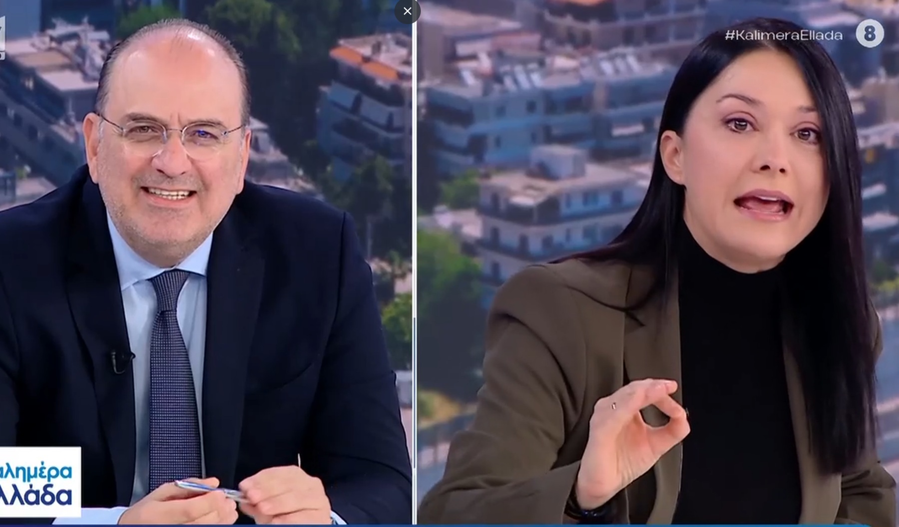 Άγριος καβγάς Λαζαρίδη-Γιαννακοπούλου στον “αέρα” – “Θα τα πούμε στα δικαστήρια”