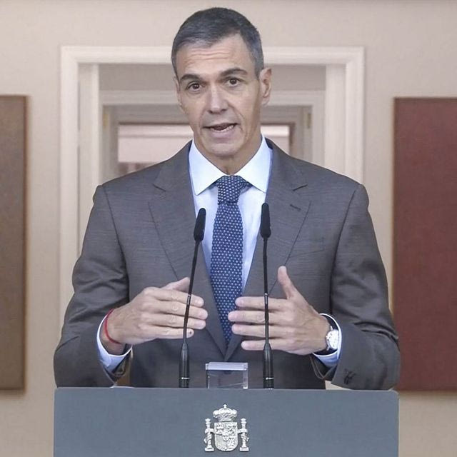 Ο πρωθυπουργός της Ισπανίας, Πέδρο Σάντσεθ