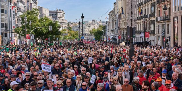 Ισπανία: Χιλιάδες διαδηλωτές στους δρόμους της Μαδρίτης για το συνταξιοδοτικό