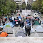 Κινητοποίηση φοιτητών στο κέντρο της ΑΘήνας με βασικό αίτημα την αντιμετώπιση του δυσβάστακτου κόστους σπουδών και στέγασης.